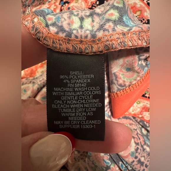 Liz Claiborne Career Print Shift Dress 3/4 Sleeve Sz 12 Modest Business Attire - Picture 7 of 7